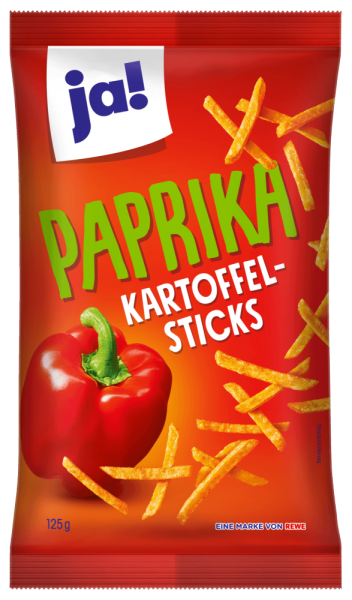 ja! - Paprika Kartoffel-Sticks 125g